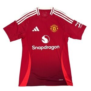 Manchester United 2024 Home Jersey Mens Size S Red Adidas Soccer Shirt‎
